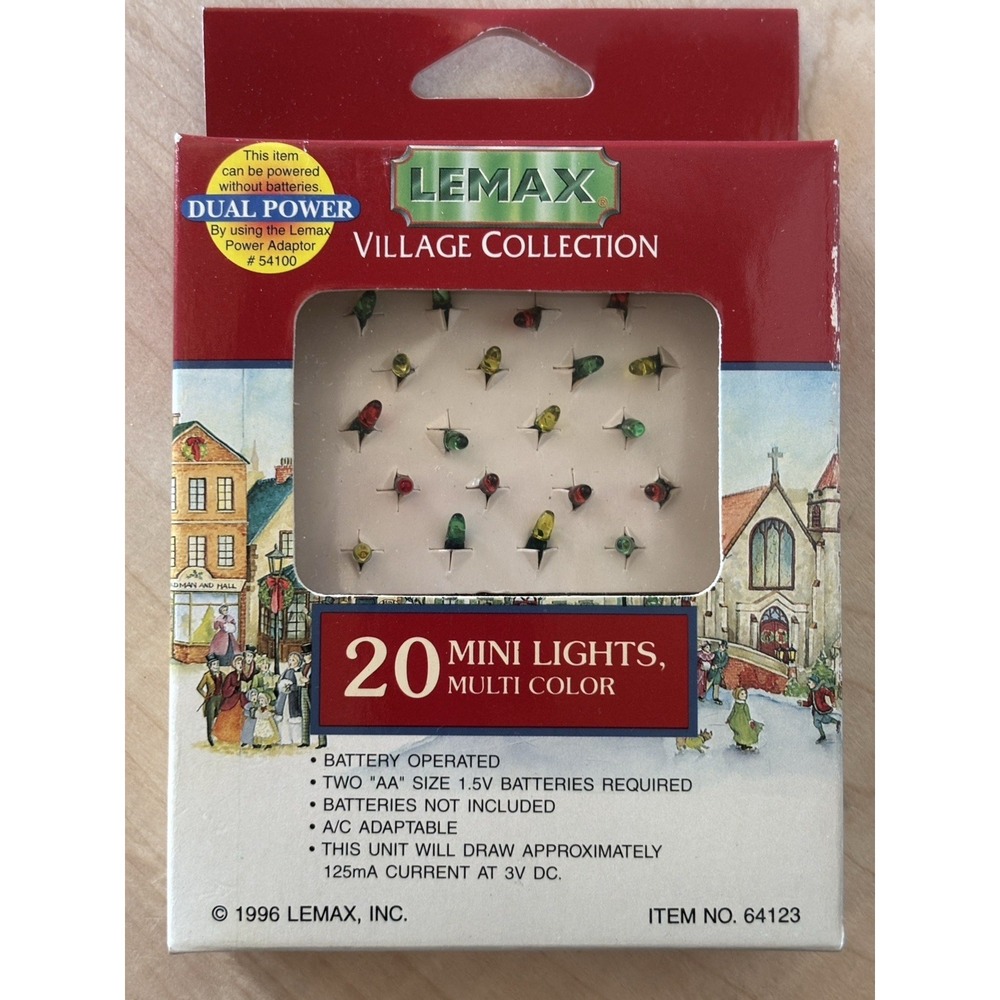 Vtg Lemax Christmas LOT of 12 NIP Village Mountain 29 Tree Victorian Fence Light - Picture 13 of 13